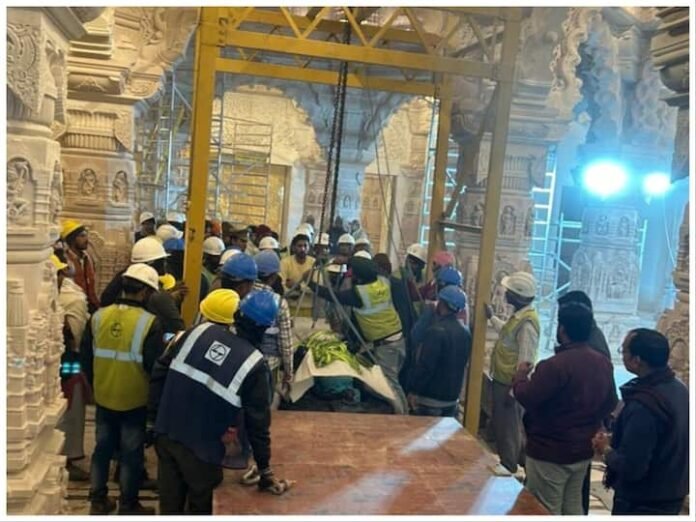 Historical Moment in Ayodhya: Ram Lalla Idol Enters Sanctum Sanctorum - The Hard News Daily