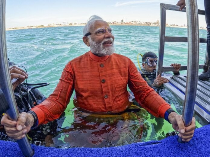 PM Modi's Underwater Odyssey to Dwarka: A Journey Through India's Spiritual and Historical Depths - The Hard News Daily