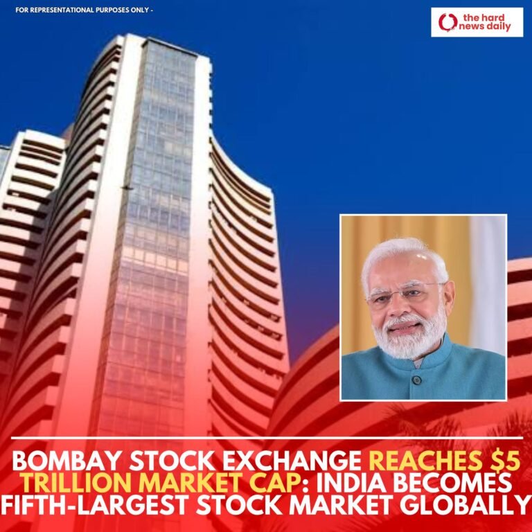 Bombay Stock Exchange Reaches $5 Trillion Market Cap: India Becomes Fifth-Largest Stock Market Globally