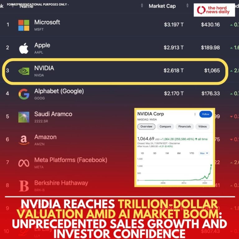 Nvidia Reaches Trillion-Dollar Valuation Amid AI Market Boom: Unprecedented Sales Growth and Investor Confidence