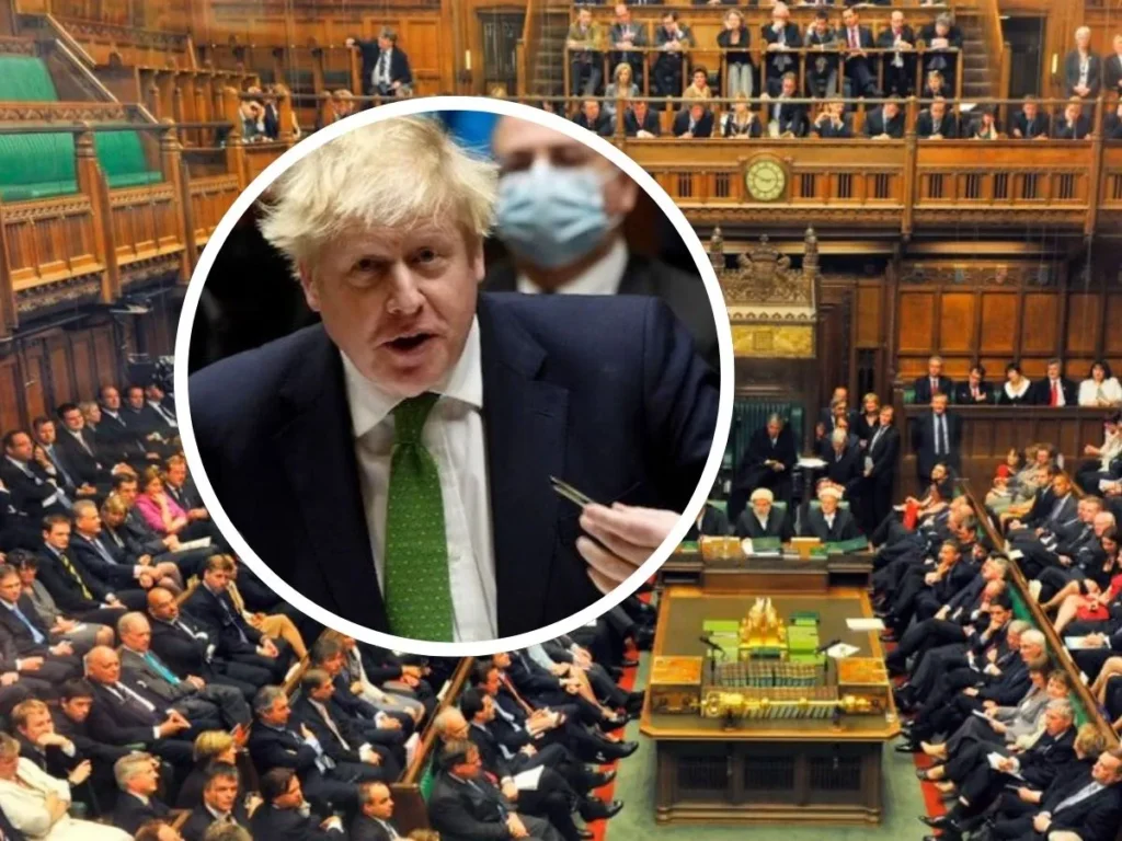 Boris Johnson speaking on British sovereignty campaign