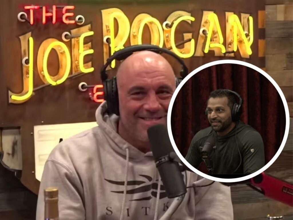 Kash Patel speaking during Joe Rogan podcast