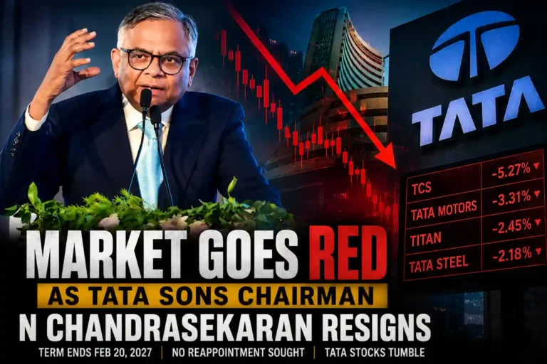 Tata Sons Chairman resignation and market reaction to N Chandrasekaran stepping down